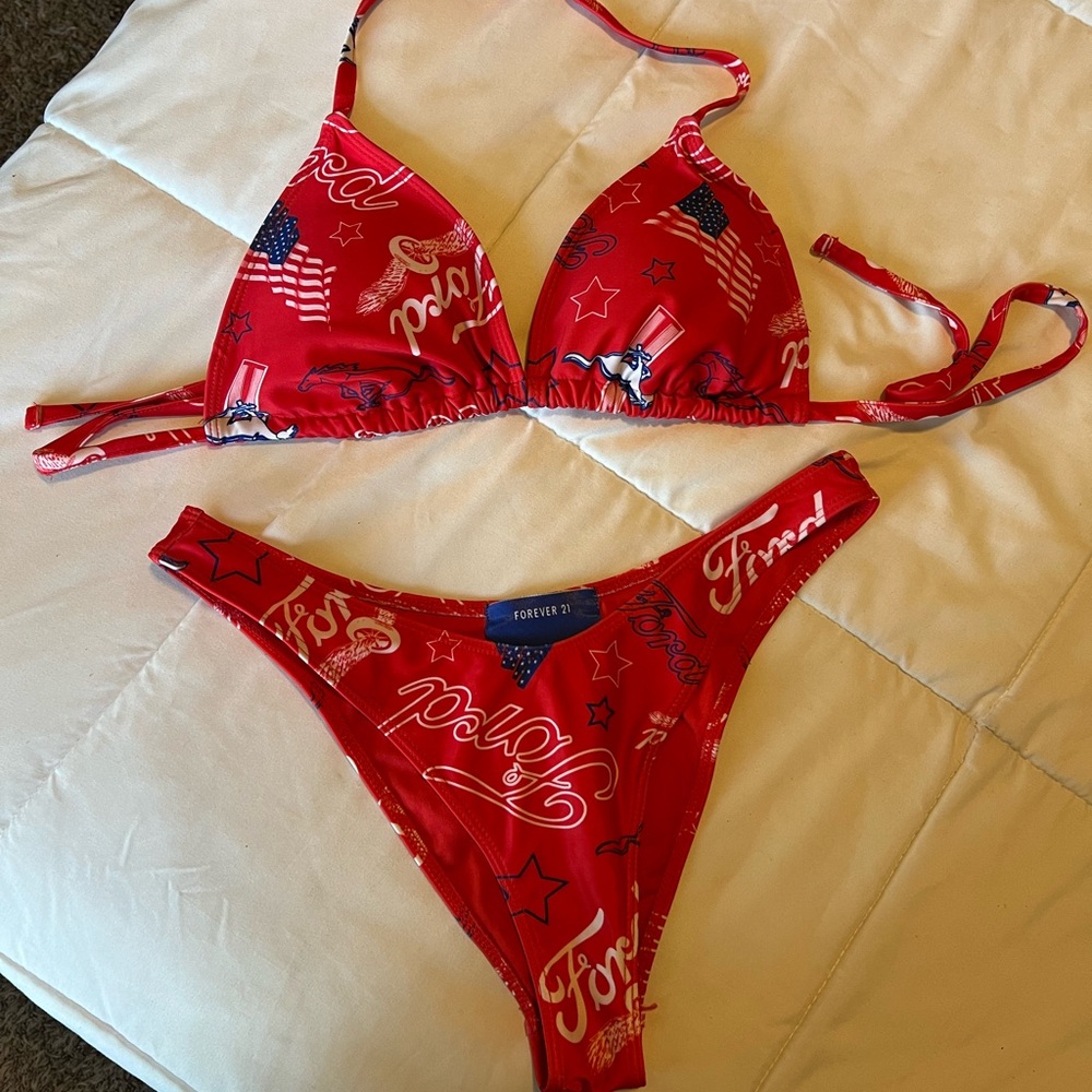 WOMEN FORD BIKINI RED FOREVER 21